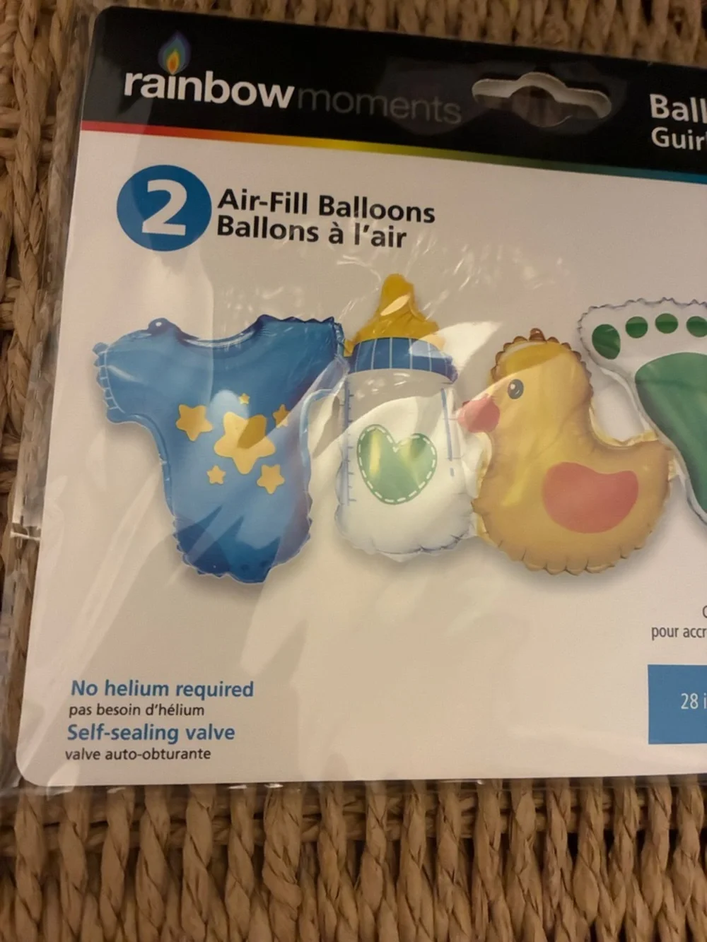 Blue Baby Shower Balloon Garland